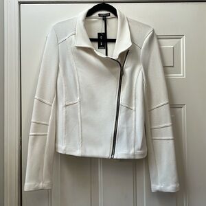 White Textured/Quilted Express Jacket